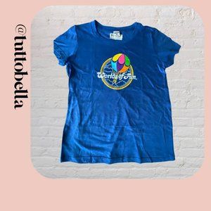 NWT Charlie Hustle Big Girls Worlds of Fun T-shirt Size 12